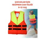 S Beden 4-8 Yaş Turuncu Çocuk Can Yeleği Neopren Sünger Yüzme Yeleği Çocuklar İçin Yüzdürme Yeleği