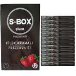 S-Box Çilek Aromalı 12'li Kırmızı Prezervatif