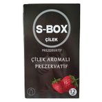 S-Box Çilek Aromalı Prezervatif 12li Paket
