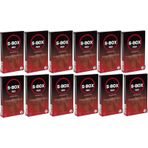 S-Box Red 12x12 Paket Kabartma Yüzeyli Prezervatif