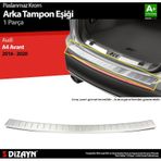 S-dizayn Audi A4 Avant Krom Arka Tampon Eşiği 2016-2020