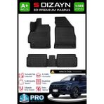S-Dizayn Chery Omoda 5 3D Pro Havuzlu Paspas 2022 Üzeri A+ Kalite 3DS-SDZ001 - Siyah