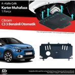 S-Dizayn Citroen C3 Benzin Otomatik Çelik Karter Muhafaza Koruma 2017 Üzeri A+ Kalite