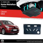 S-Dizayn Citroen C3 Çelik Karter Muhafaza Koruma 2009-2016 A+ Kalite