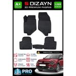 S-Dizayn Citroen C4 3D Pro Havuzlu Paspas 2021 Üzeri A+ Kalite 3DS-SDZ032 - Siyah