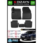S-Dizayn Citroen C4X Elektrikli 3D Pro Havuzlu Paspas 2023 Üzeri A+ Kalite 3DS-SDZ187 - Siyah