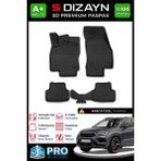 S-Dizayn Cupra Ateca 3D Pro Havuzlu Paspas 2020 Üzeri A+ Kalite 3DS-SDZ348 - Siyah