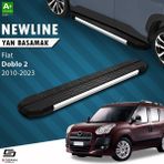 S-Dizayn Fiat Doblo 2 Uzun Şase Newline Krom Yan Basamak 223 cm 2010-2023 A+ Kalite