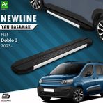 S-Dizayn Fiat Doblo 3 Newline Aluminyum Yan Basamak 203 cm 2023 Üzeri A+ Kalite - Sdizayn - 1