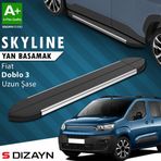 S-Dizayn Fiat Doblo 3 Uzun Şase Skyline Krom Yan Basamak 213 Cm 2023 Üzeri A+ Kalite