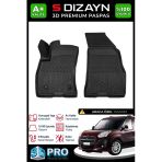 S-Dizayn Fiat Doblo Panelvan 3D Pro Havuzlu Ön 2'li Paspas 2010-2023 A+ Kalite