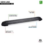 S-Dizayn Fiat Doblo Uzun Şase NewLine Aluminyum Yan Basamak 223 Cm 2001-2010