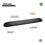 S-Dizayn Fiat Doblo Uzun Şase NewLine Siyah Yan Basamak 223 Cm 2001-2010