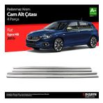 S Dizayn Fiat Egea HB Krom Cam Çıtası 4 Prç. 2015 Üzeri
