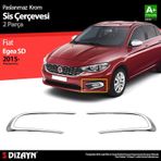 S-Dizayn Fiat Egea Krom Sis Farı Çerçevesi 2 Prç. 2015-2020