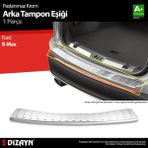 S-Dizayn Ford B-Max Krom Arka Tampon Eşiği 2012-2016 A+ Kalite - 101 - Siyah