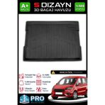 S-Dizayn Ford Courier 3D Pro Bagaj Havuzu 2014-2024 A+ Kalite - Siyah
