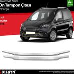 S-Dizayn Ford Courier Krom Ön Tampon Çıtası 2 Prç. 2018-2022