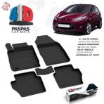 S-Dizayn Ford Fiesta 4D Havuzlu Paspas 2009-2015 A+ Kalite - Siyah