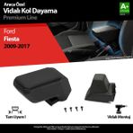 S-Dizayn Ford Fiesta Kol Dayama Kolçak ABS Vidalı Siyah 2009-2017 A+Kalite