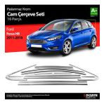 S-Dizayn Ford Focus 3 HB Krom Cam Çerçevesi 16 Prç A Kalite 2011-2018