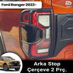 S-dizayn Ford Ranger 4 Abs Plastik Arka Stop Çerçevesi 2 Prç. 2023 Üzeri A+ Kalite