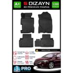 S-Dizayn Honda Civic 3D Pro Havuzlu Paspas 2006-2012 A+ Kalite 3DS-SDZ052 - Siyah