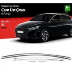 S-Dizayn Hyundai i20 Krom Cam Üst Çıtası 6 Prç. 2020 Üzeri