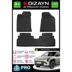 S-Dizayn Kia Ev3 3D Pro Havuzlu Paspas 2024 Üzeri A+ Kalite 3DS-SDZ297 - Siyah