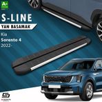 S-Dizayn Kia Sorento 4 S-Line Aluminyum Yan Basamak 183 cm 2022 Üzeri A+ Kalite