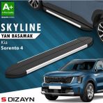 S-Dizayn Kia Sorento 4 Skyline Aluminyum Yan Basamak 183 cm 2022 Üzeri A+ Kalite