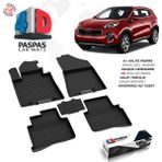 S-Dizayn Kia Sportage 4D Havuzlu Paspas 2016-2021 A+Kalite - Siyah