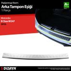 S-dizayn Mercedes B Class W247 Krom Arka Tampon Eşiği 2018 Üzeri