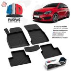 S-Dizayn Mercedes B Serisi W246 4D Havuzlu Paspas 2012-2018 A+ Kalite - Siyah