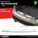 S-Dizayn Mercedes E Class W212 Sw Krom Arka Tampon Eşiği 2010-2013 A+ Kalite - 101 - Siyah