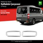 S-Dizayn Mercedes Sprinter W906 Krom Arka Reflektör Çıtası 2 Prç. 2013-2018