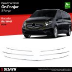 S-Dizayn Mercedes Vito W447 Krom Ön Panjur 5 Prç. 2020-2024 A+ Kalite