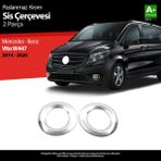 S-Dizayn Mercedes Vito W447 Krom Sis Farı Çerçevesi 2 Prç. 2014-2020
