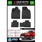 S-Dizayn Mg Ehs Elektrikli 3D Pro Havuzlu Paspas 2018-2024 A+ Kalite 3DS-SDZ069 - Siyah