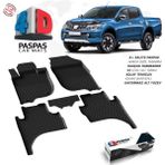 S-Dizayn Mitsubishi L200 4D Havuzlu Paspas 2015-2023 A+ Kalite - Siyah