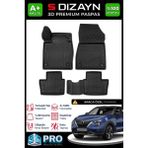S-Dizayn Nissan Juke 3D Pro Havuzlu Paspas 2019 Üzeri A+ Kalite 3DS-SDZ085 - Siyah