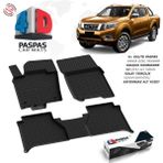S-Dizayn Nissan Navara 4d Havuzlu Paspas 2020 Üzeri A+Kalite - Siyah
