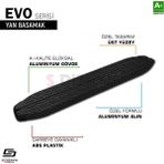 S-Dizayn Nıssan Qashqaı 2 2014- 173 cm Evo Black Yan Basamak
