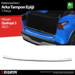 S-dizayn Nissan Qashqai 3 Krom Arka Tampon Eşiği 2021 Üzeri