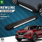 S-Dizayn Nissan Qashqai 3 Newline Aluminyum Yan Basamak 173 Cm 2021 Üzeri A+ Kalite