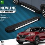 S-Dizayn Nissan Qashqai 3 NewLine Krom Yan Basamak 179 Cm 2021 Üzeri A+ Kalite