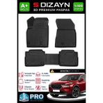 S-Dizayn Nissan X-Trail Benzinli 3D Pro Havuzlu Paspas 2022 Üzeri A+ Kalite 3DS-SDZ303 - Siyah