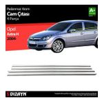 S Dizayn Opel Astra H HB Krom Cam Çıtası 4 Prç 2004 Üzeri