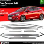 S-Dizayn Opel Astra K Hb Krom Cam Çerçeve Seti 14 Prç 2015 Üzeri A+ Kalite
