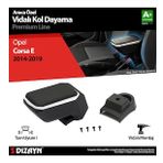 S-Dizayn Opel Corsa E ABS Vidalı Kol Dayama Kolçak Gri 2014-2019 A+Kalite